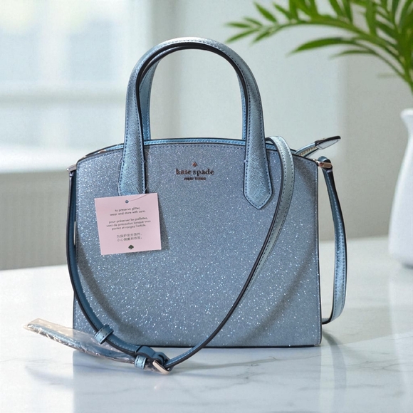 Kate Spade Frosty Sky Tinsel Glitter Satchel - Picture 1 of 10